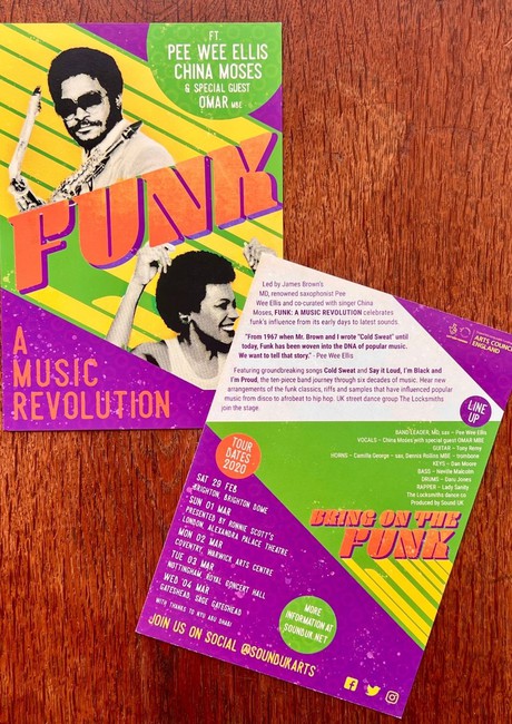 Flyer for Funk - A Music Revolution Flyer for Funk - A Music Revolution