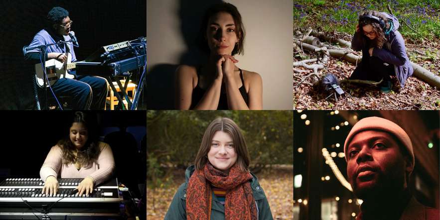 Sound Generator Artists 2023 - a composite photo of 6 artists.